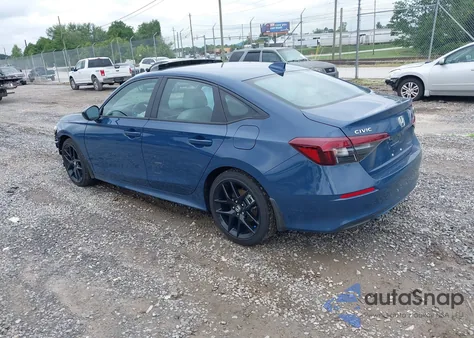 2025 Honda Civic Hybrid Sport/Sport Touring из США, поврежденный, VIN 2HGFE4F88SH342196